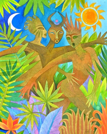Three Jungle Spirits